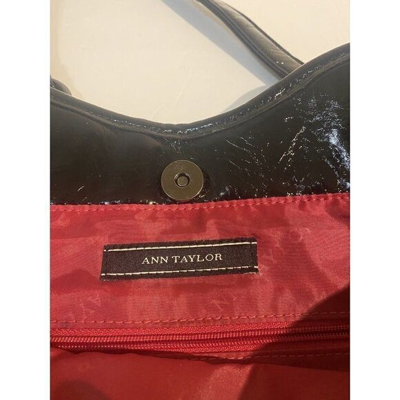 Ann Taylor Shoulder Bag Weekender Tote Large Black - Picture 3 of 5